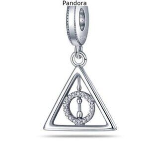 Pandora Warner Bros Sterling Silver Harry Potter Deathly Hallows Bracelet Charm